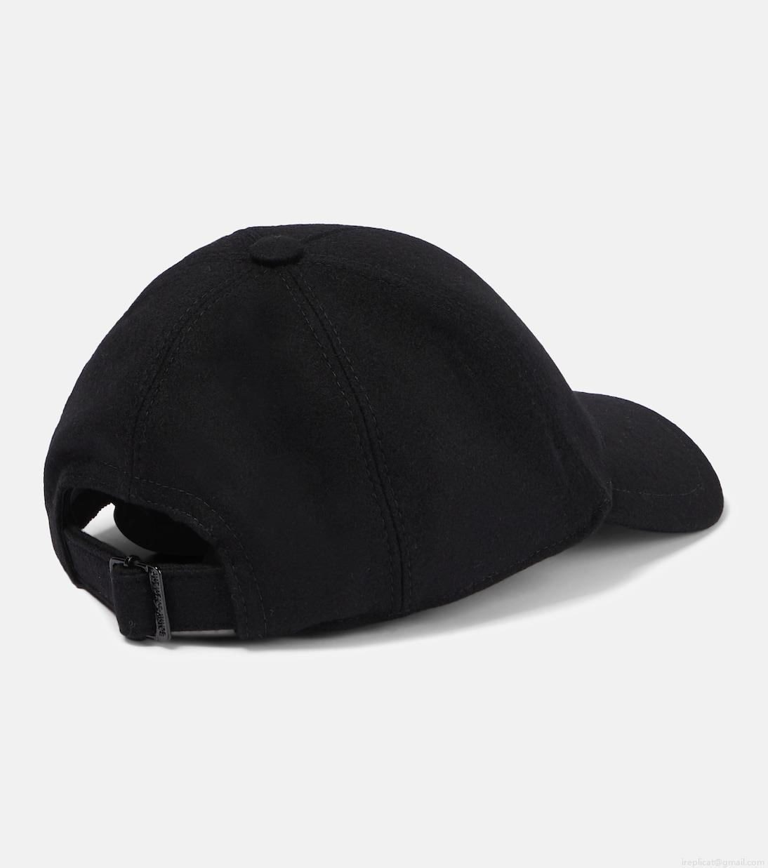 Saint LaurentWool-blend felt baseball cap Saint LaurentWool-blend felt baseball cap