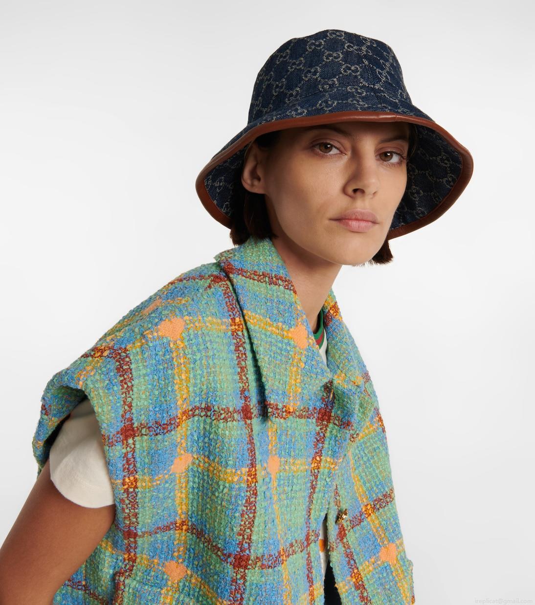 GucciGG jacquard denim bucket hat GucciGG jacquard denim bucket hat