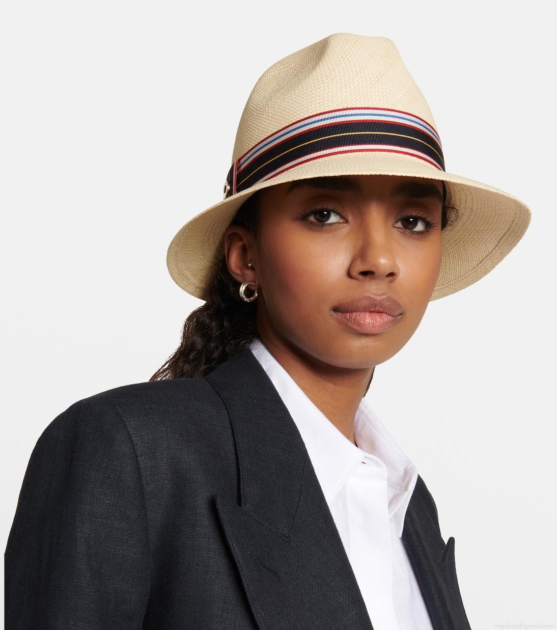 Loro PianaThe Suitcase Stripe Ingrid Panama hat Loro PianaThe Suitcase Stripe Ingrid Panama hat