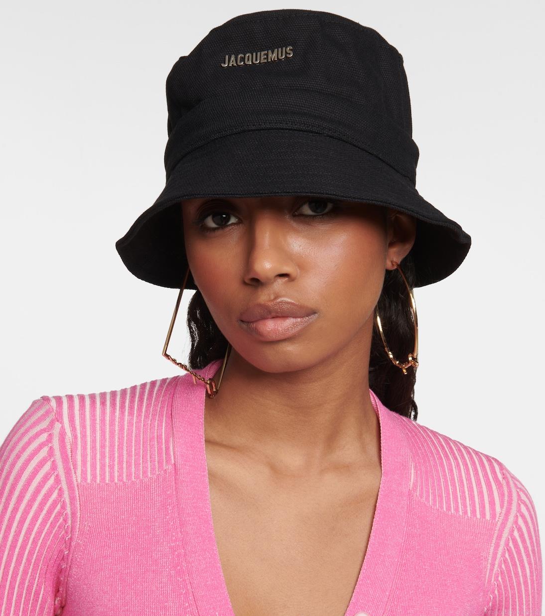 JacquemusLogo canvas bucket hat JacquemusLogo canvas bucket hat