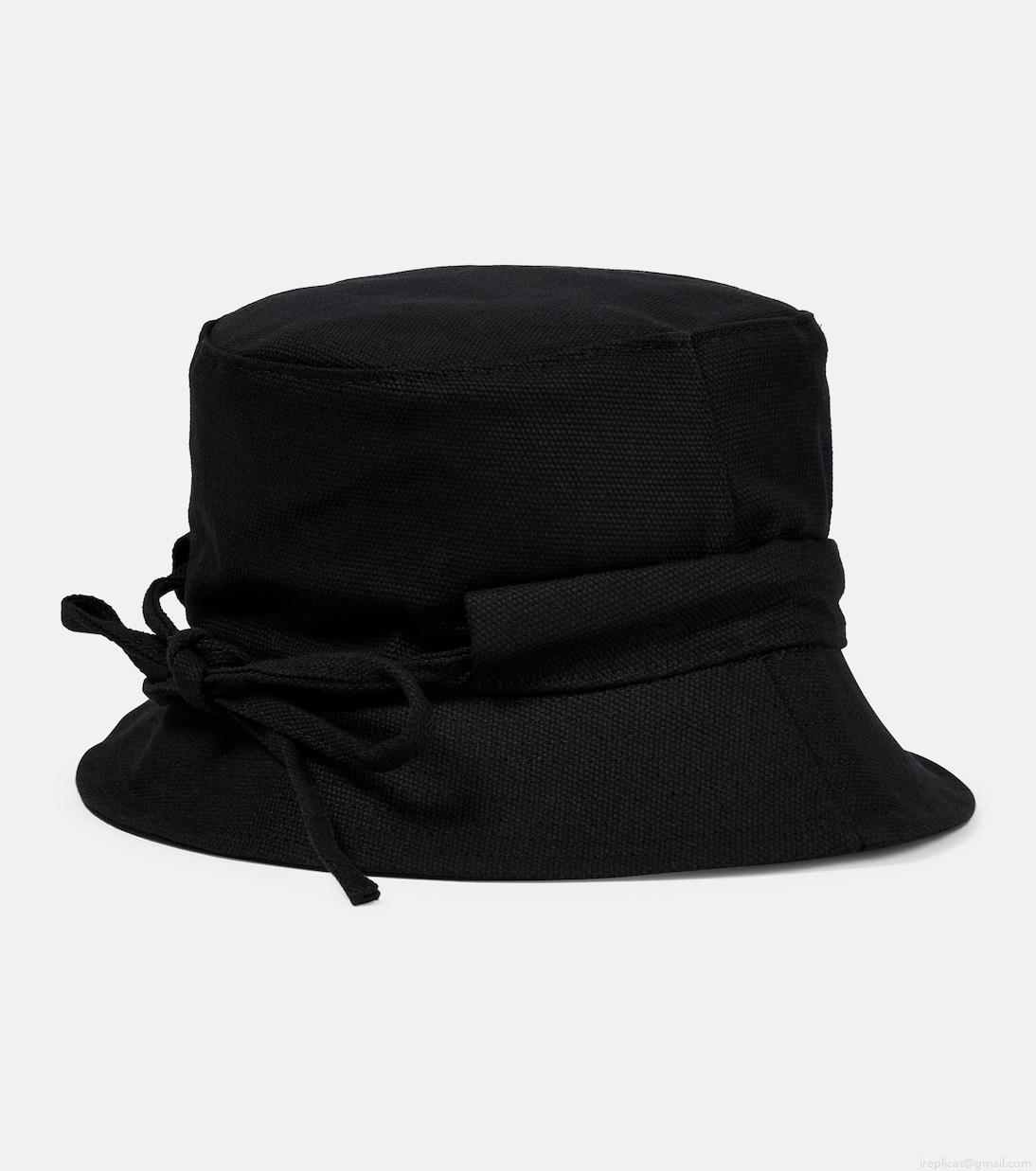 JacquemusLogo canvas bucket hat JacquemusLogo canvas bucket hat