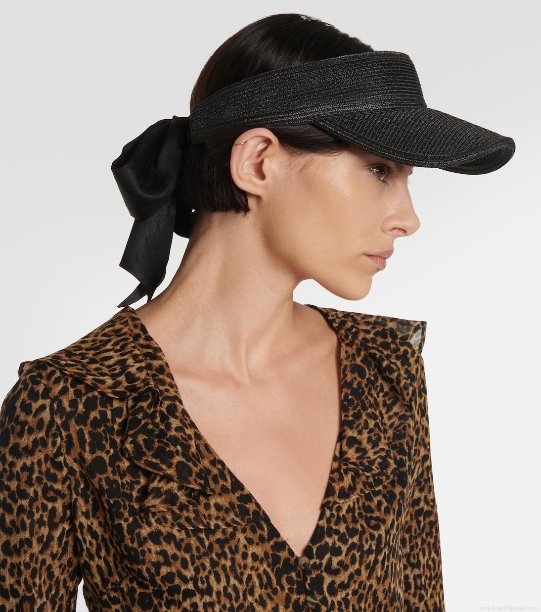 Saint LaurentRaffia visor Saint LaurentRaffia visor