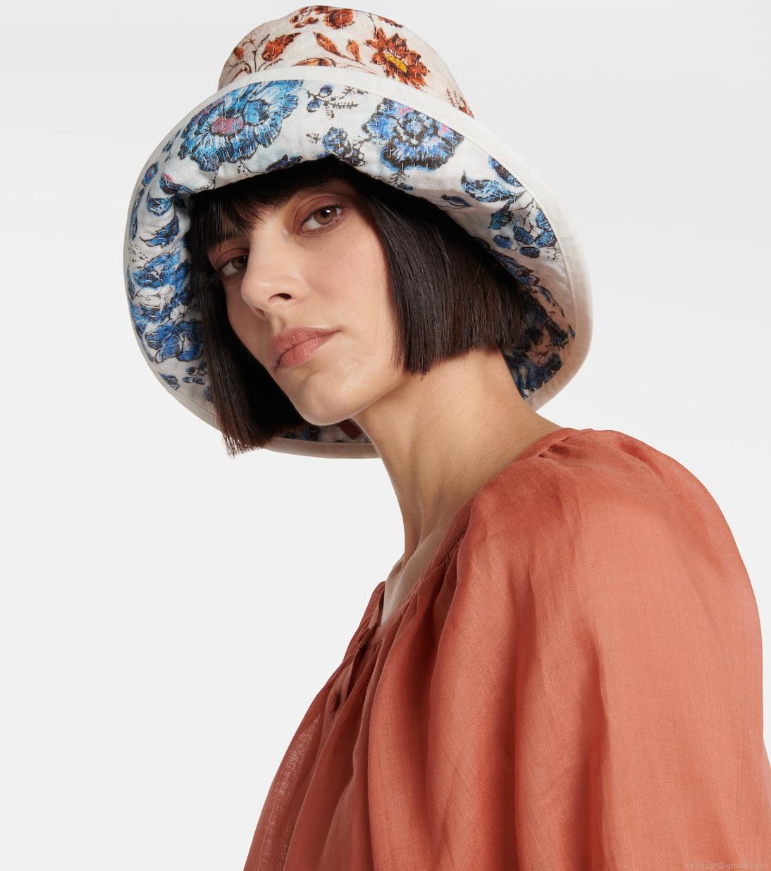 Loro PianaReversible floral bucket hat Loro PianaReversible floral bucket hat