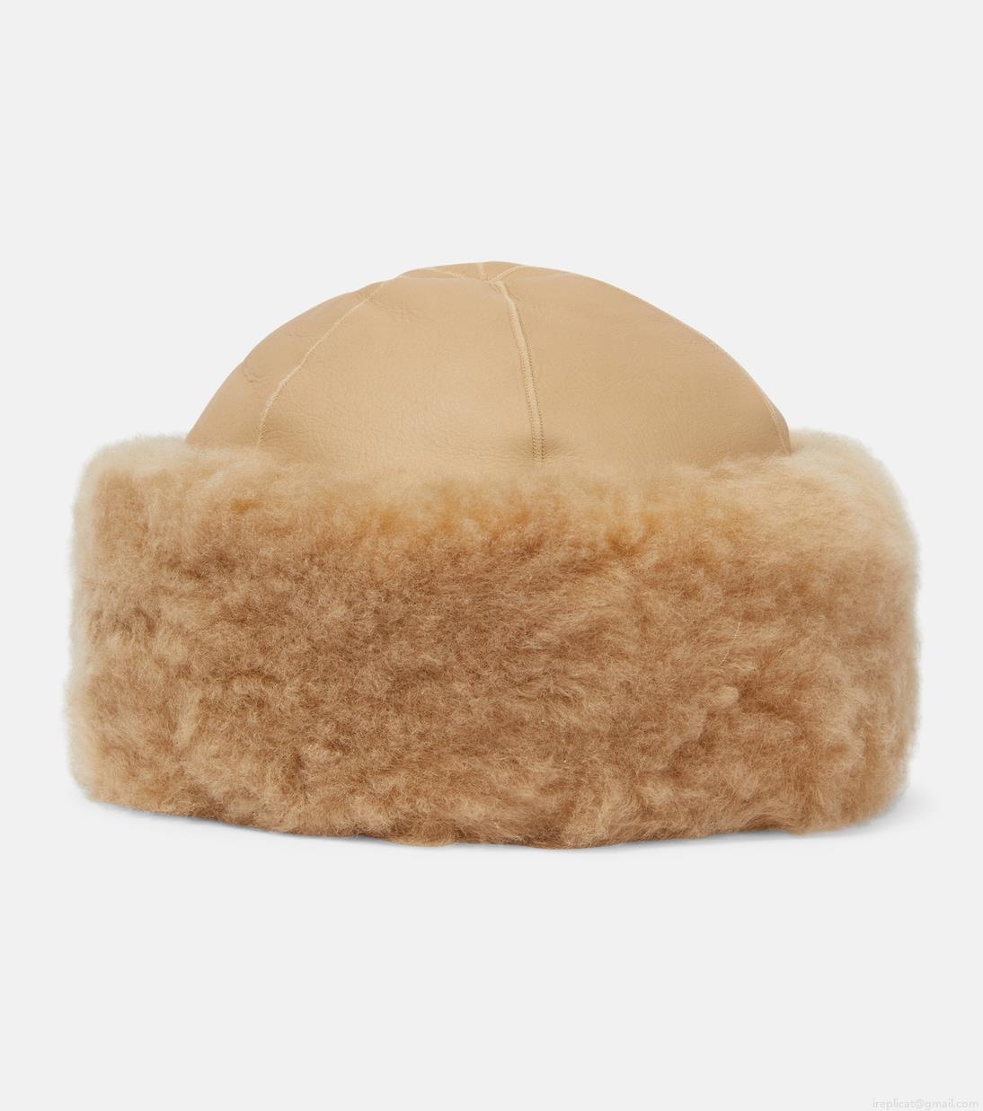 Loro PianaColbacco shearling and cashmere hat Loro PianaColbacco shearling and cashmere hat