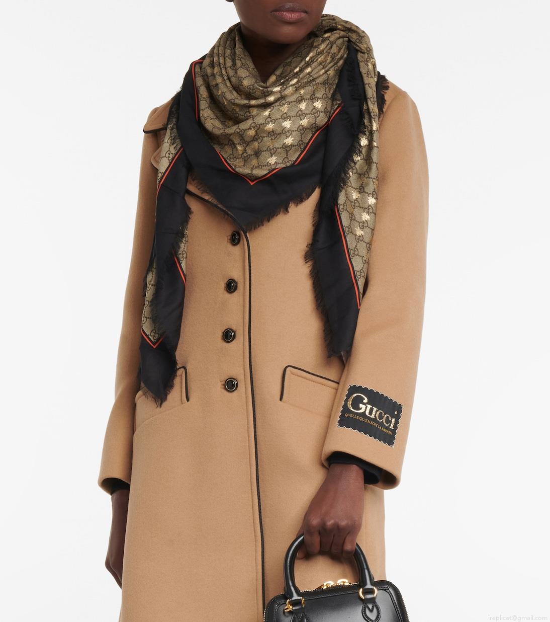 GucciGG silk-blend scarf GucciGG silk-blend scarf