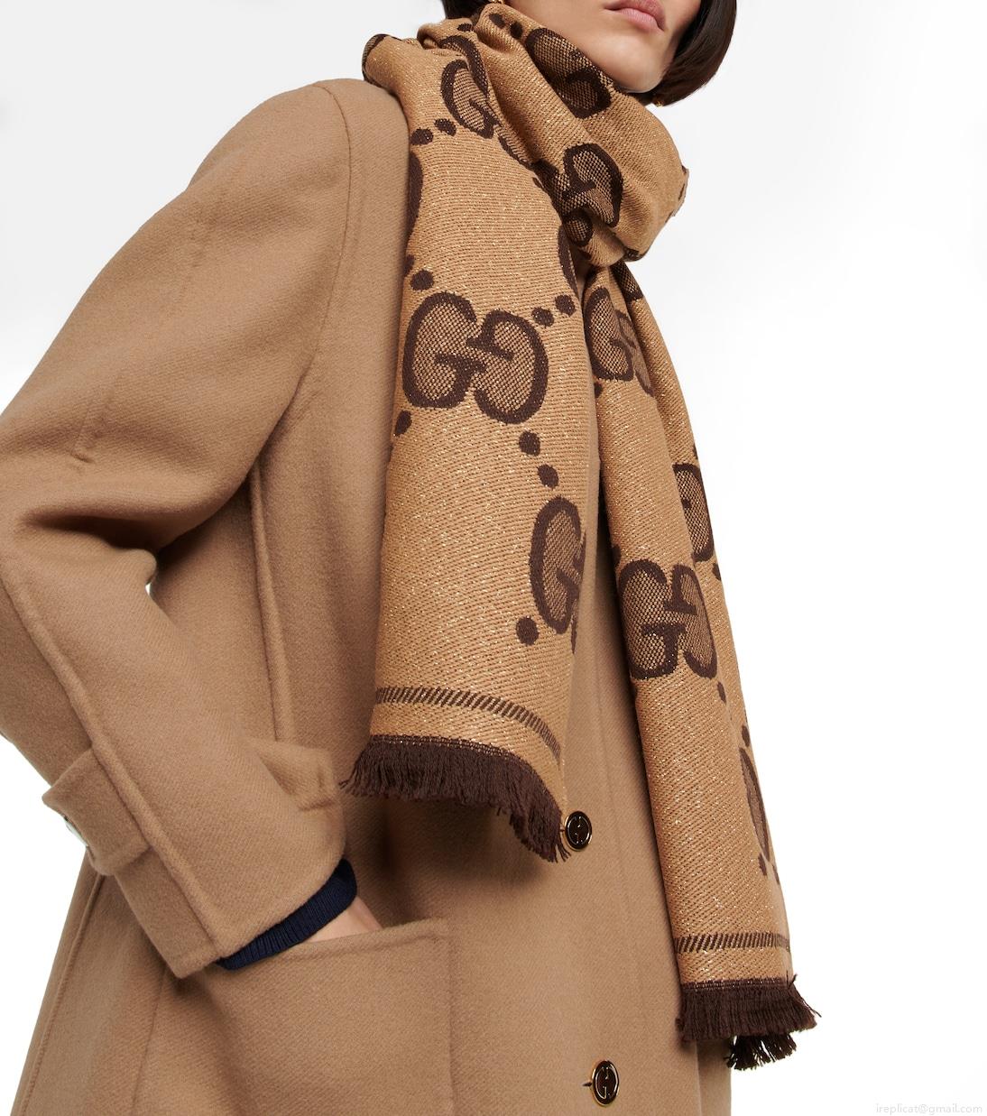 GucciGG wool jacquard scarf GucciGG wool jacquard scarf