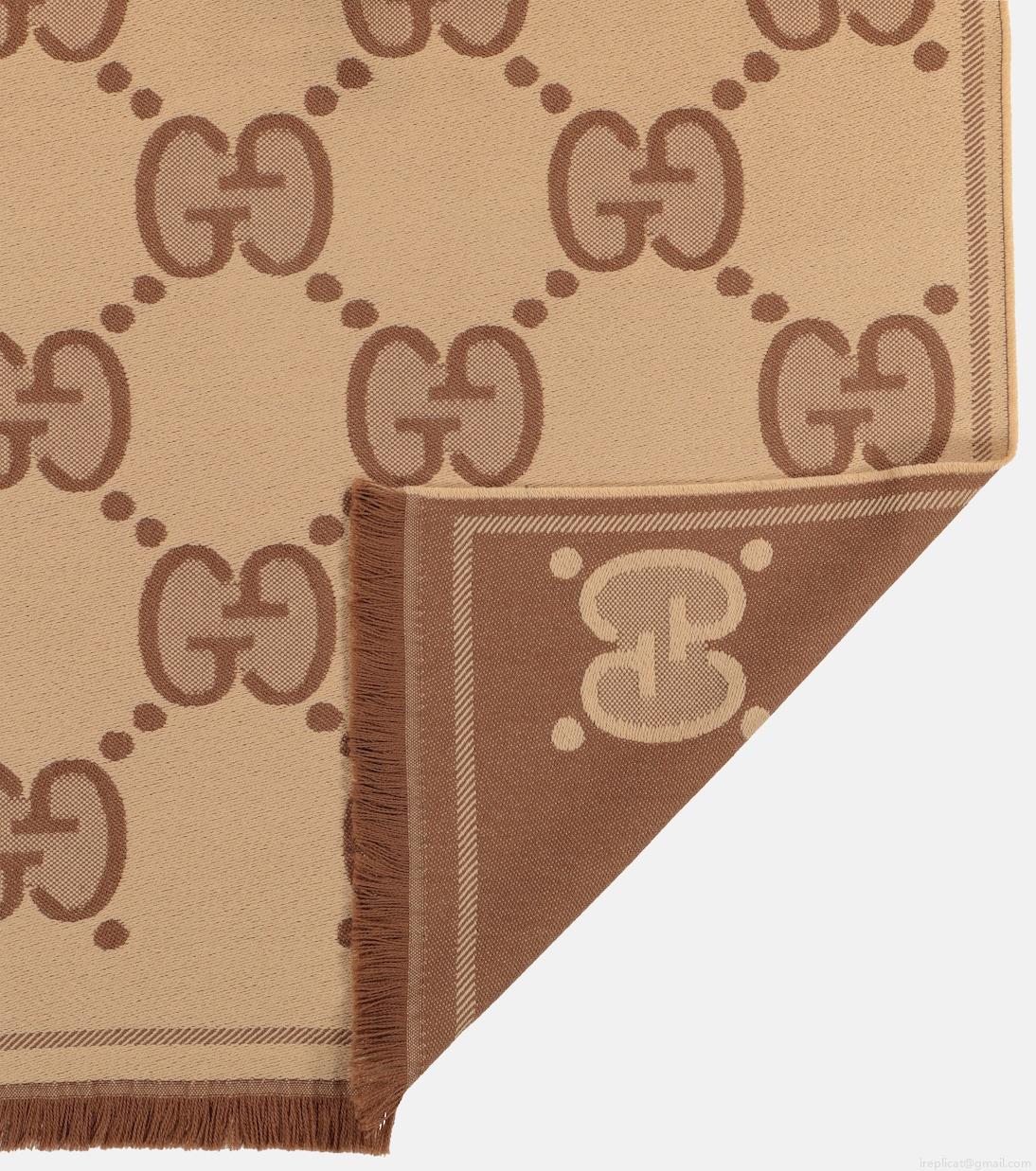 GucciGG wool jacquard scarf GucciGG wool jacquard scarf