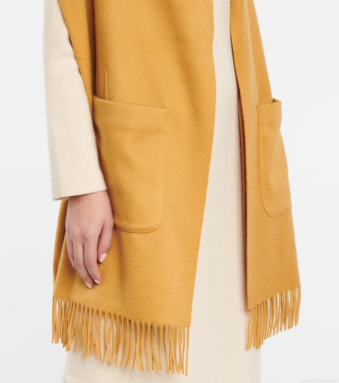 Loro PianaStola fringed cashmere cape Loro PianaStola fringed cashmere cape
