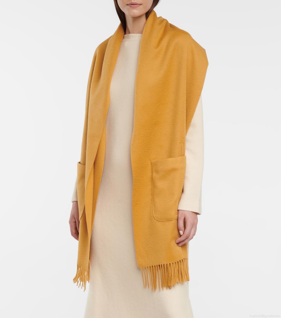 Loro PianaStola fringed cashmere cape Loro PianaStola fringed cashmere cape