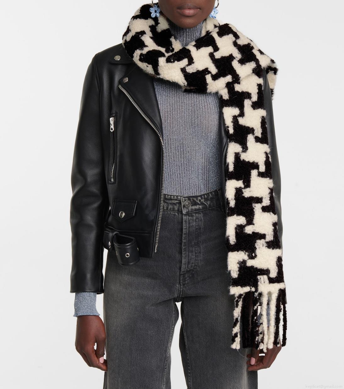 Acne StudiosHoundstooth alpaca-blend scarf Acne StudiosHoundstooth alpaca-blend scarf