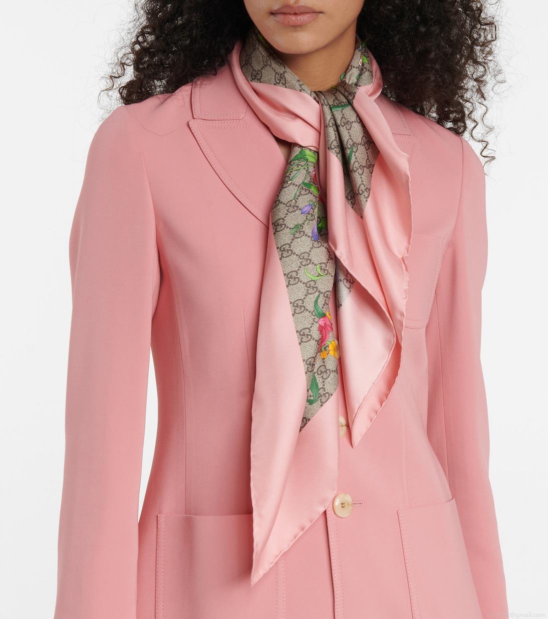 GucciGG Flora silk scarf GucciGG Flora silk scarf