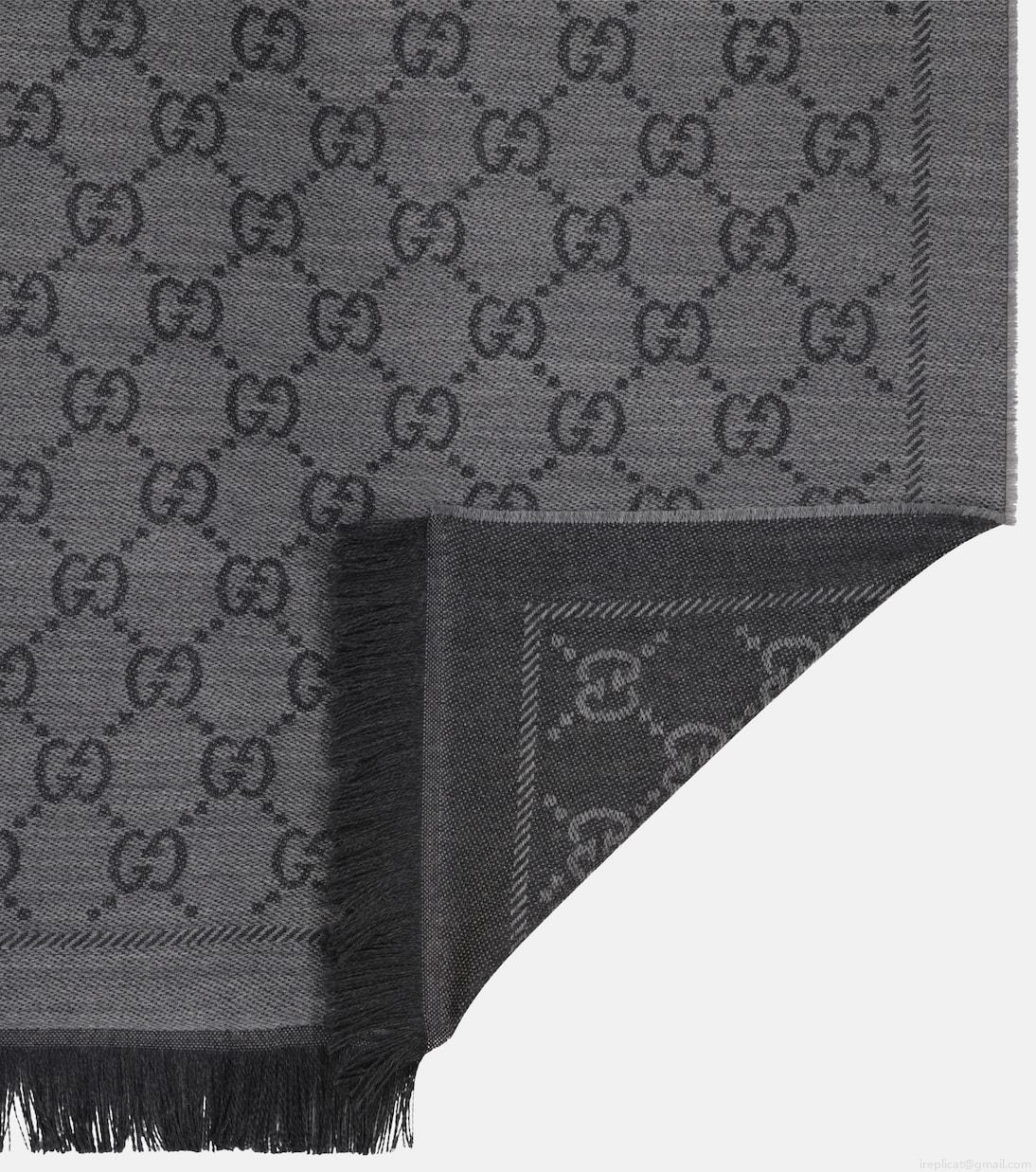 GucciGG wool jacquard scarf GucciGG wool jacquard scarf