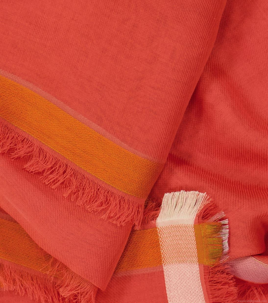 Loro PianaQuadrata silk-trimmed cotton scarf Loro PianaQuadrata silk-trimmed cotton scarf