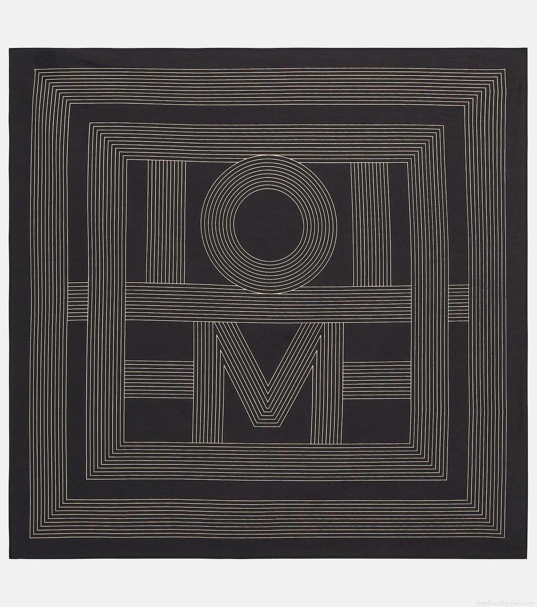 TotemeLogo cotton and silk scarf TotemeLogo cotton and silk scarf