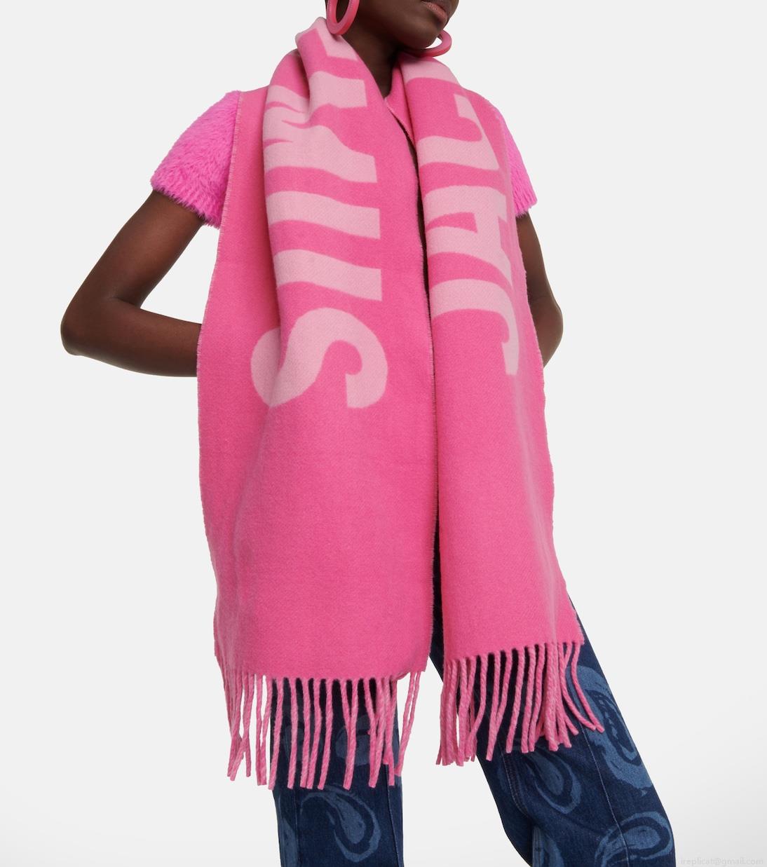 JacquemusLogo jacquard wool scarf JacquemusLogo jacquard wool scarf