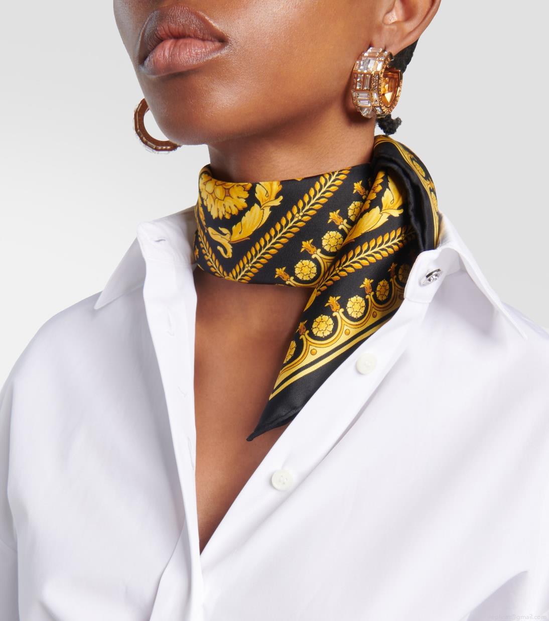 VersaceBarocco silk twill scarf VersaceBarocco silk twill scarf