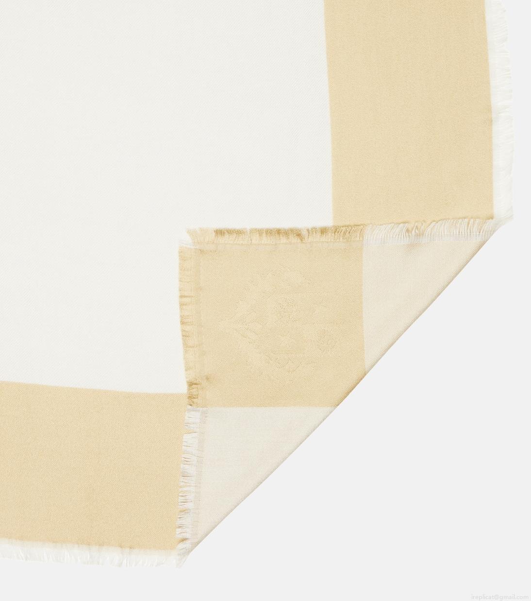 Loro PianaCashmere and silk jacquard scarf Loro PianaCashmere and silk jacquard scarf