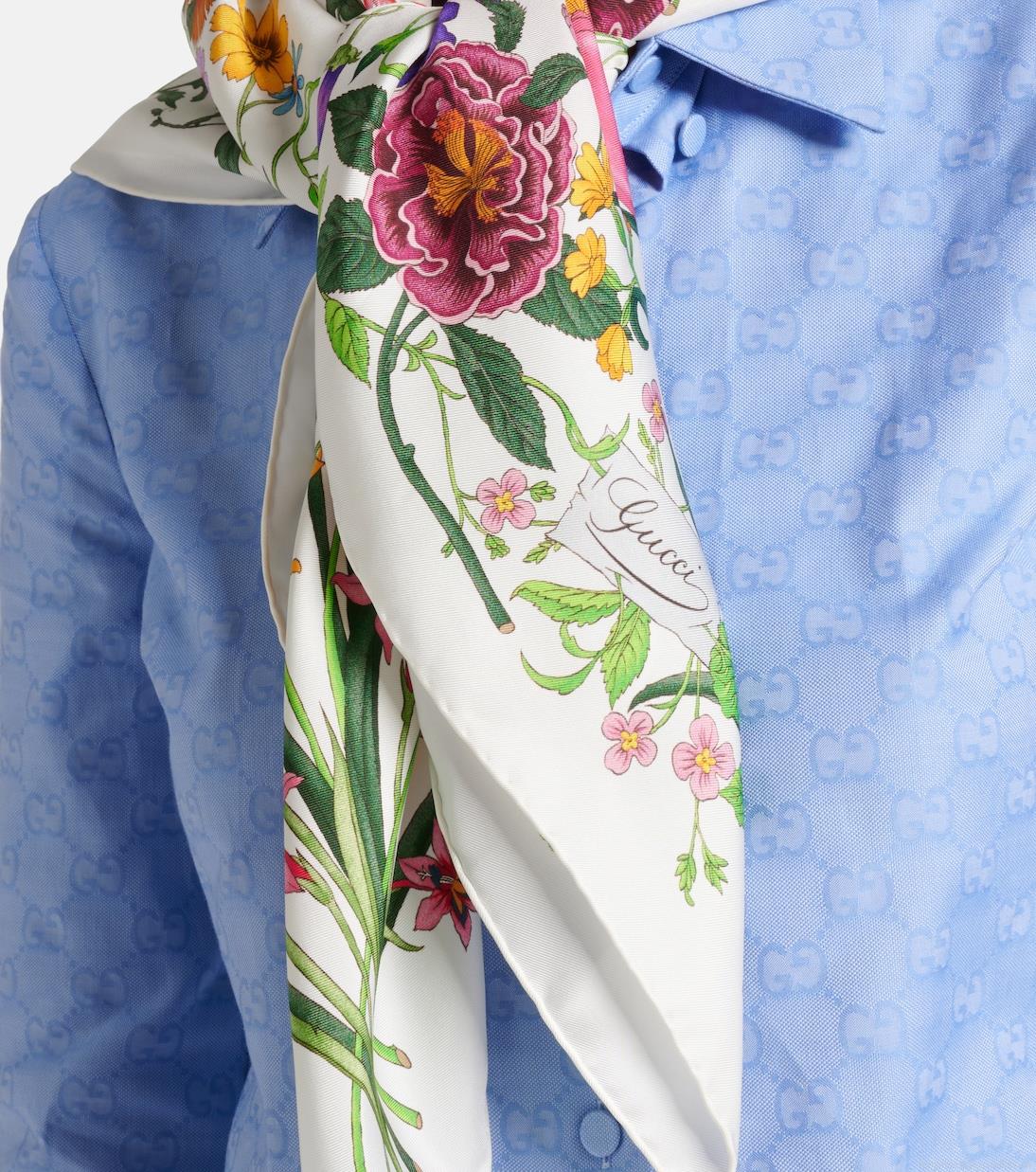 GucciFloral silk scarf GucciFloral silk scarf