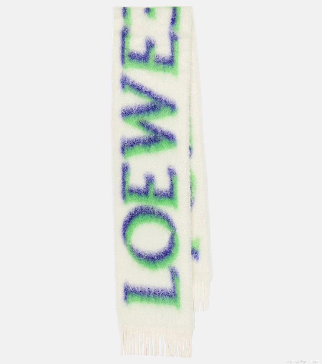 LoeweIntarsia wool-blend scarf LoeweIntarsia wool-blend scarf
