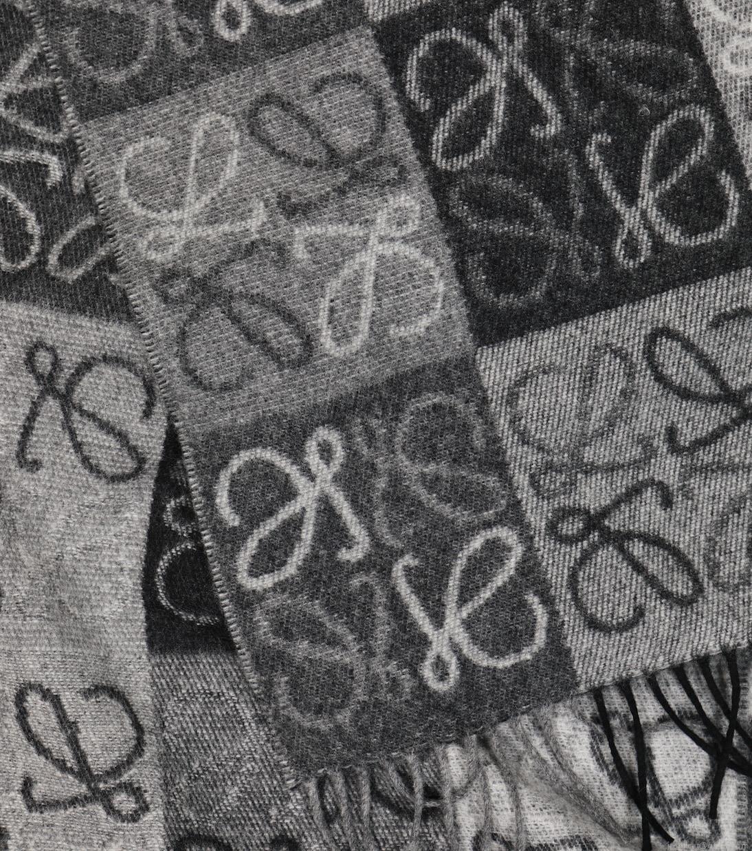 LoeweAnagram wool and cashmere scarf LoeweAnagram wool and cashmere scarf