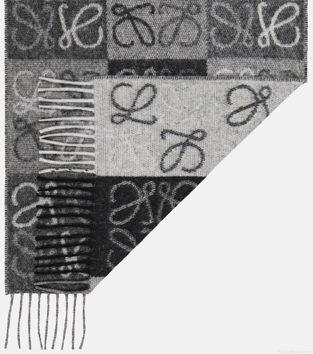 LoeweAnagram wool and cashmere scarf LoeweAnagram wool and cashmere scarf