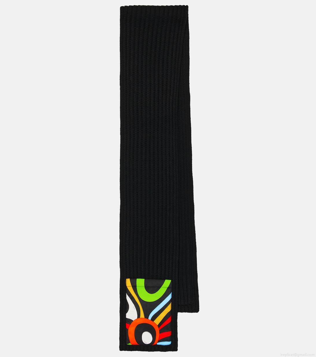 Puccix Fusalp ribbed-knit wool scarf Puccix Fusalp ribbed-knit wool scarf
