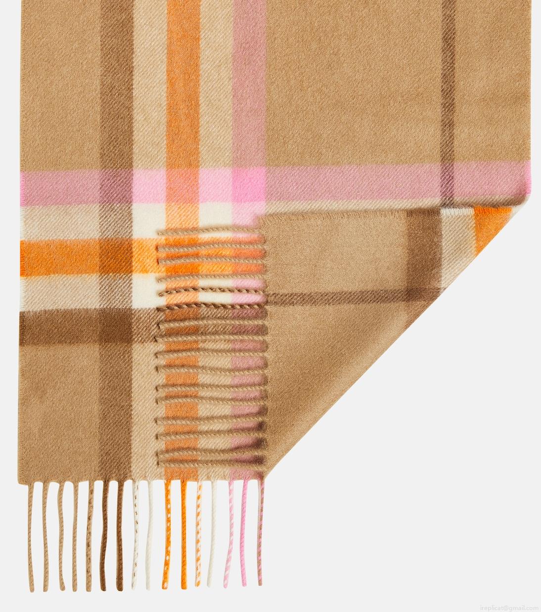 BurberryBurberry Check cashmere scarf BurberryBurberry Check cashmere scarf