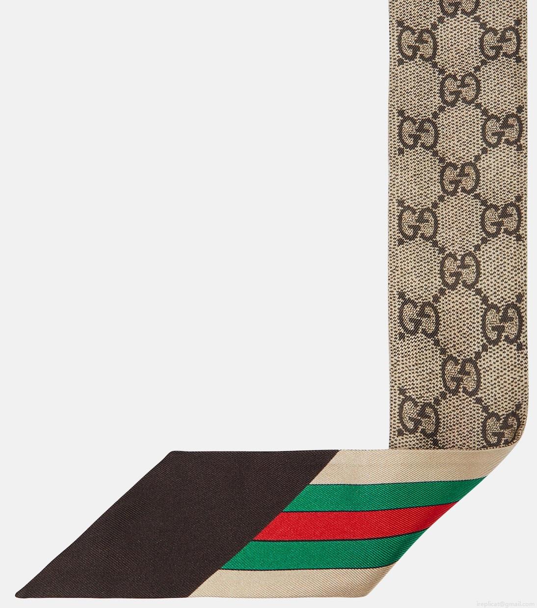 GucciGG printed silk scarf GucciGG printed silk scarf