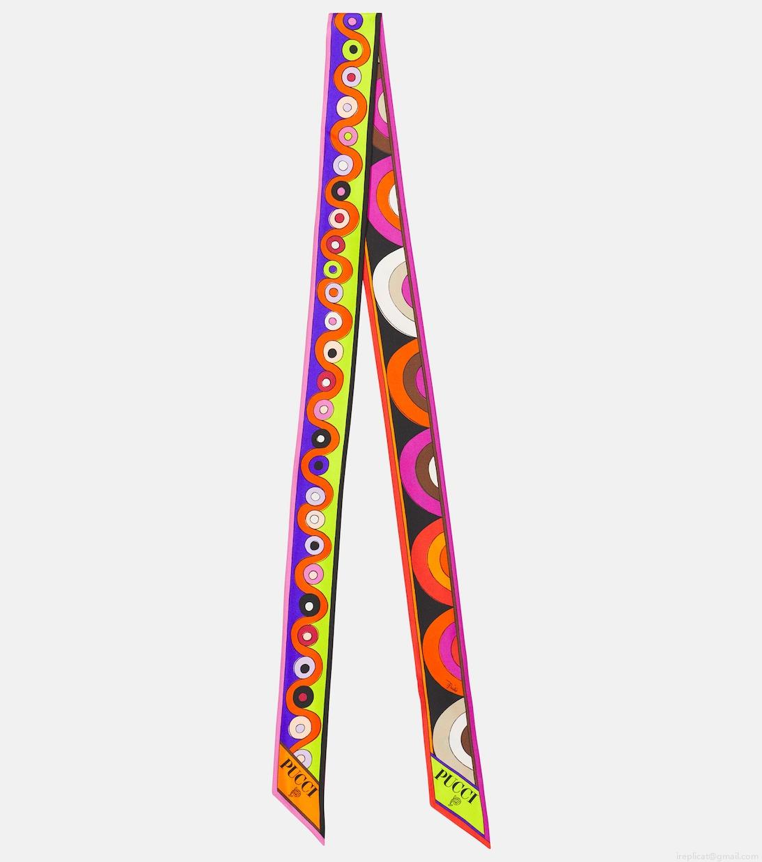 PucciOnde And Iride silk twill scarf PucciOnde And Iride silk twill scarf