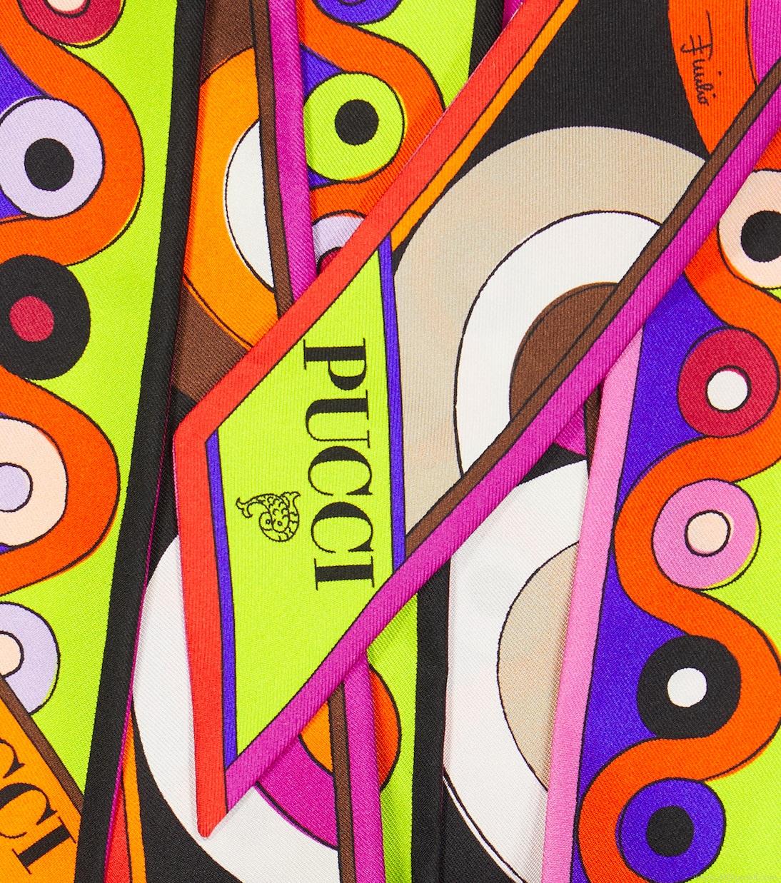 PucciOnde And Iride silk twill scarf PucciOnde And Iride silk twill scarf