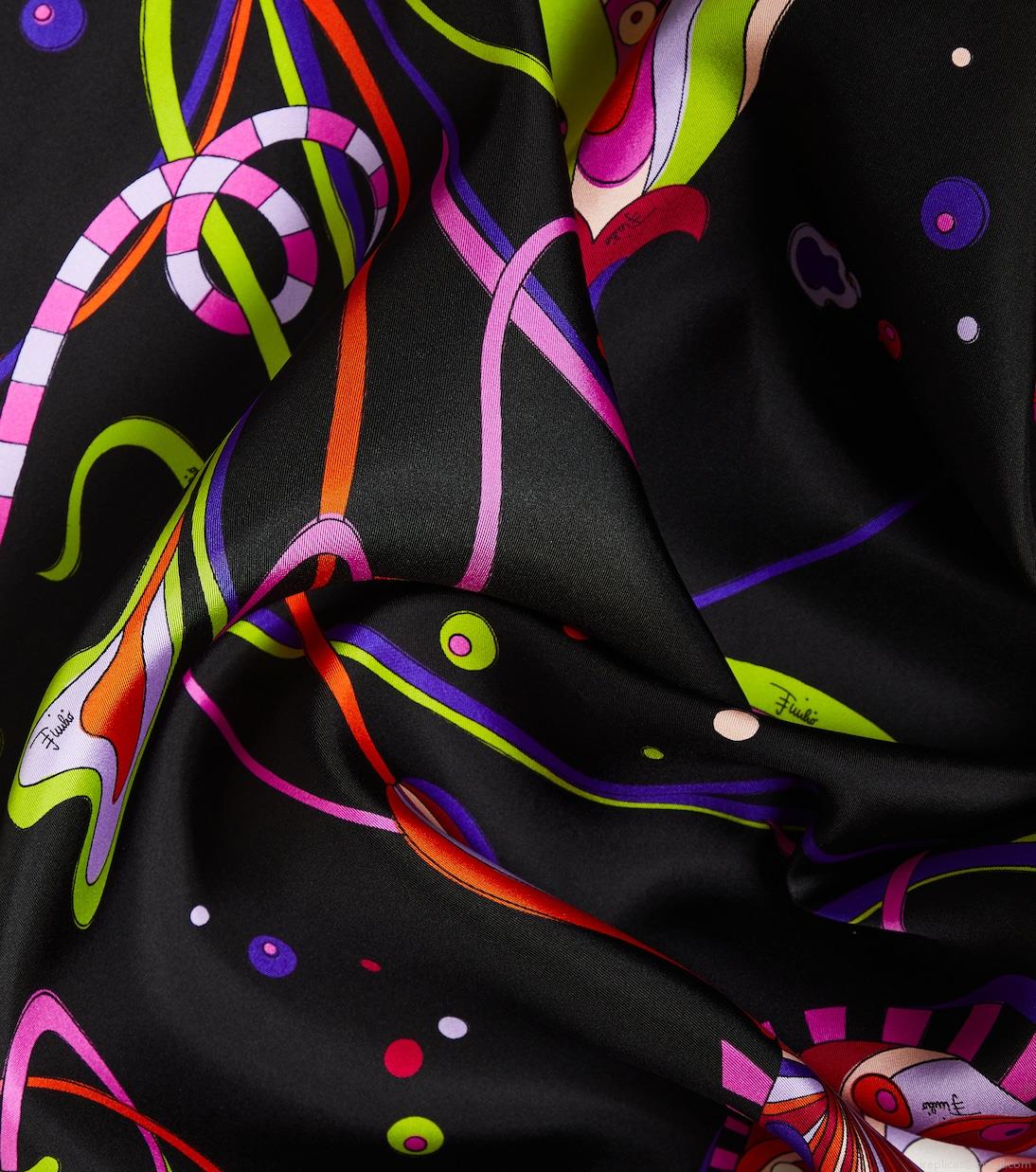 PucciFungo silk twill scarf PucciFungo silk twill scarf