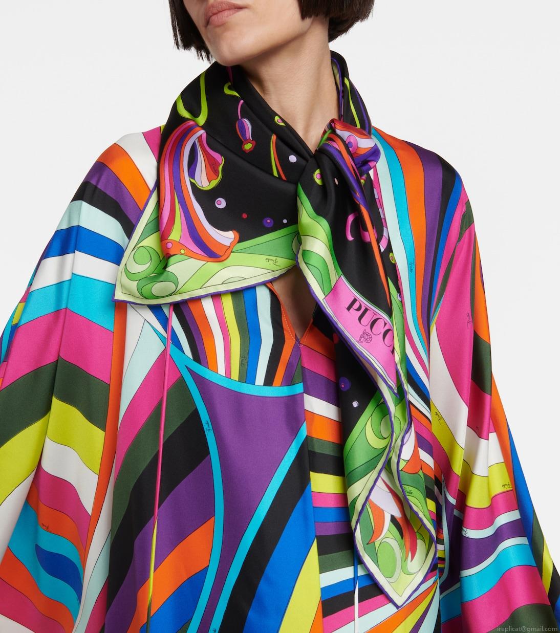 PucciFungo silk twill scarf PucciFungo silk twill scarf