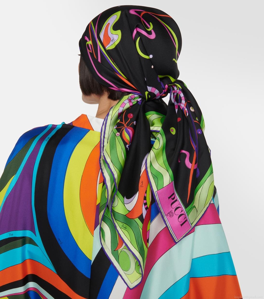 PucciFungo silk twill scarf PucciFungo silk twill scarf