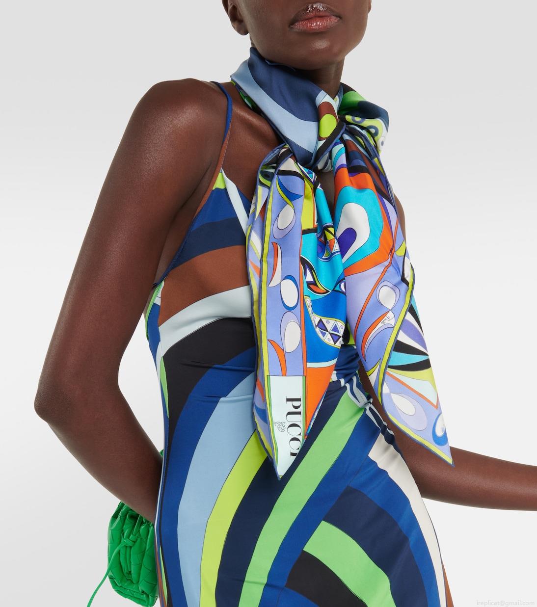 PucciPatchwork silk twill scarf PucciPatchwork silk twill scarf