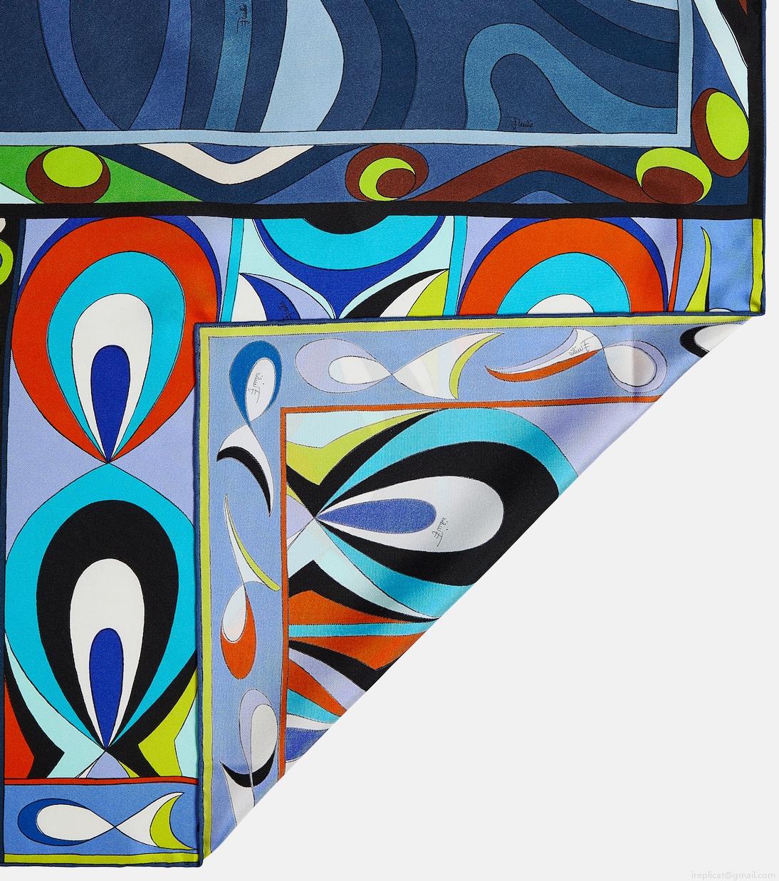 PucciPatchwork silk twill scarf PucciPatchwork silk twill scarf