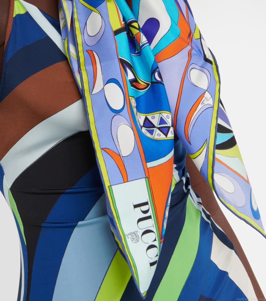 PucciPatchwork silk twill scarf PucciPatchwork silk twill scarf