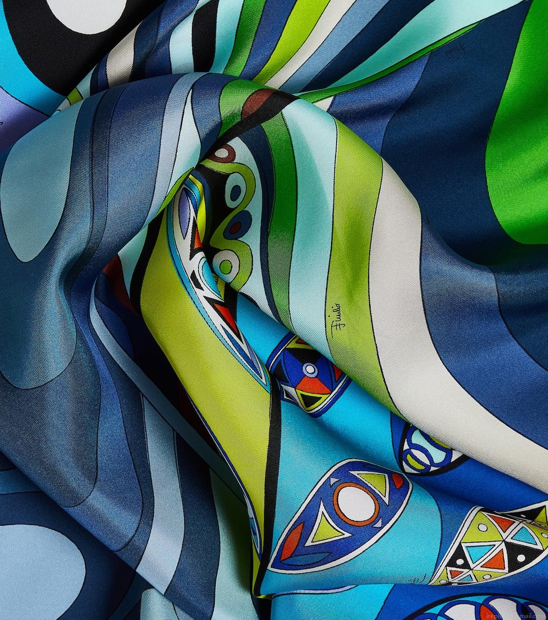 PucciPatchwork silk twill scarf PucciPatchwork silk twill scarf