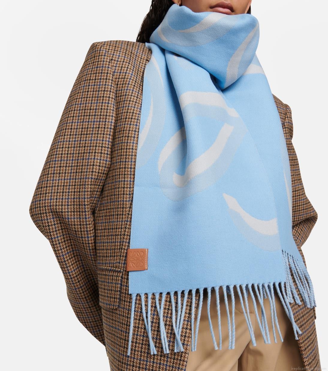 LoeweAnagram wool, cashmere, and silk scarf LoeweAnagram wool, cashmere, and silk scarf