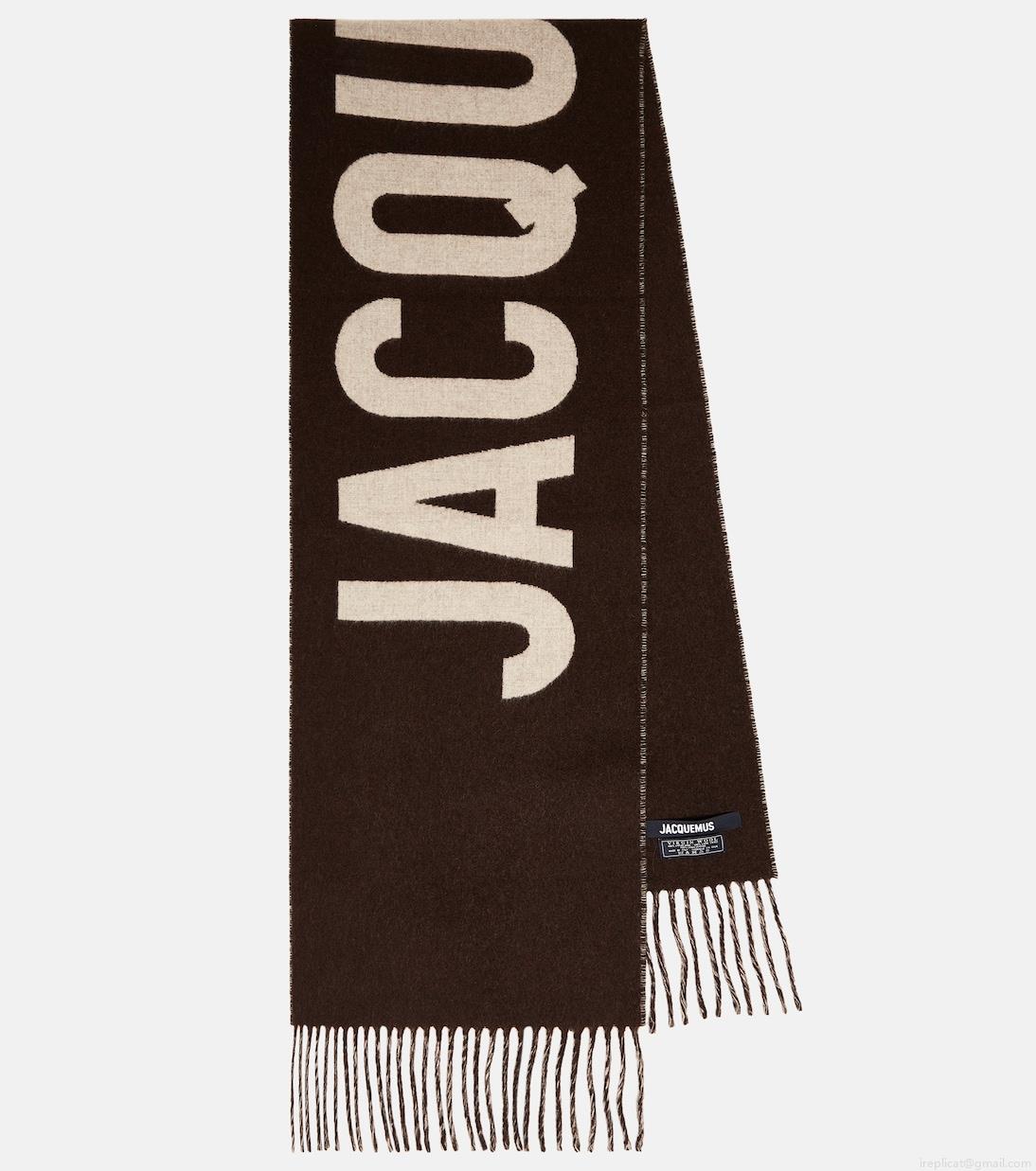 JacquemusÉcharpe logo virgin wool scarf JacquemusÉcharpe logo virgin wool scarf
