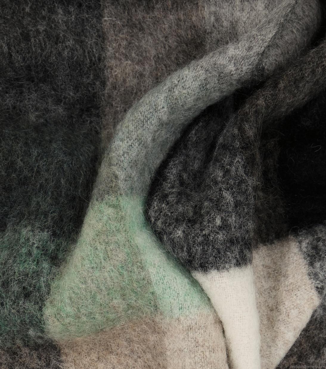 Acne StudiosChecked alpaca wool-blend scarf Acne StudiosChecked alpaca wool-blend scarf