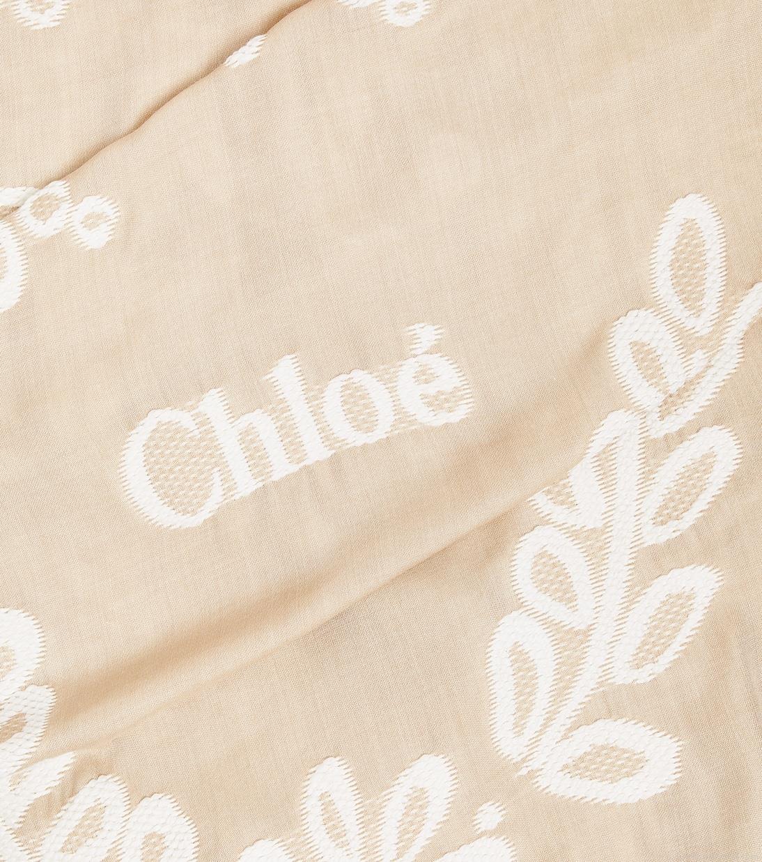 ChloéBroderie anglaise wool and silk scarf ChloéBroderie anglaise wool and silk scarf
