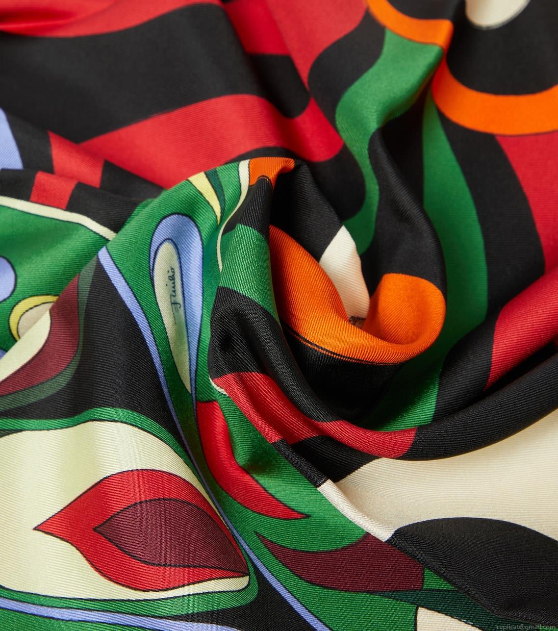 PucciPatchwork silk twill scarf PucciPatchwork silk twill scarf