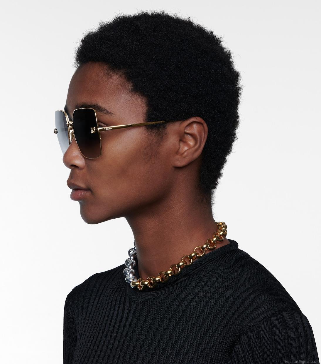 Cartier Eyewear CollectionPanthère de Cartier square sunglasses Cartier Eyewear CollectionPanthère de Cartier square sunglasses