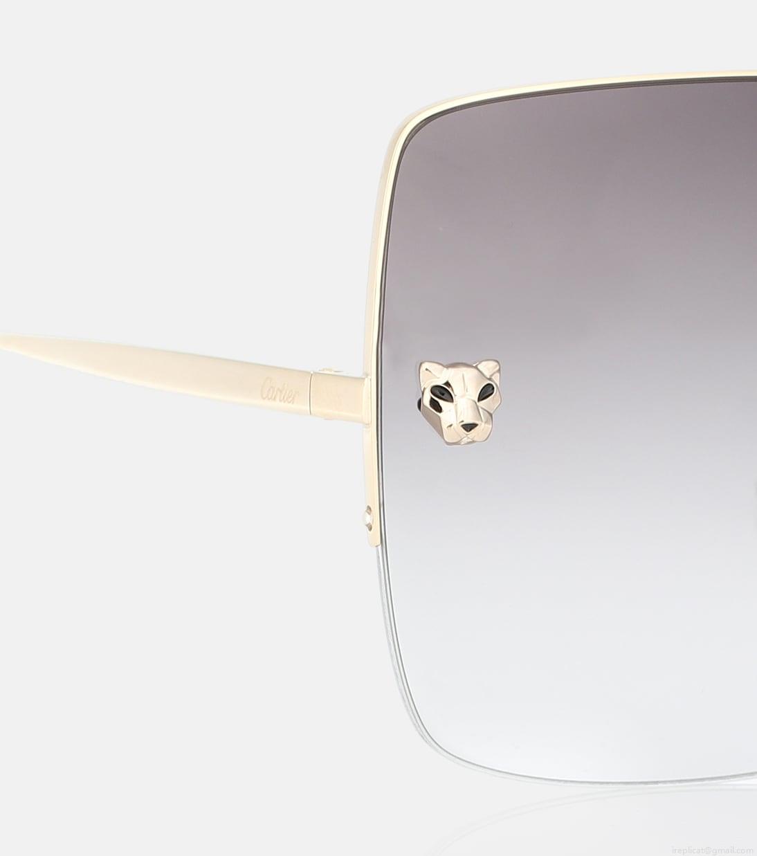 Cartier Eyewear CollectionPanthère de Cartier square sunglasses Cartier Eyewear CollectionPanthère de Cartier square sunglasses