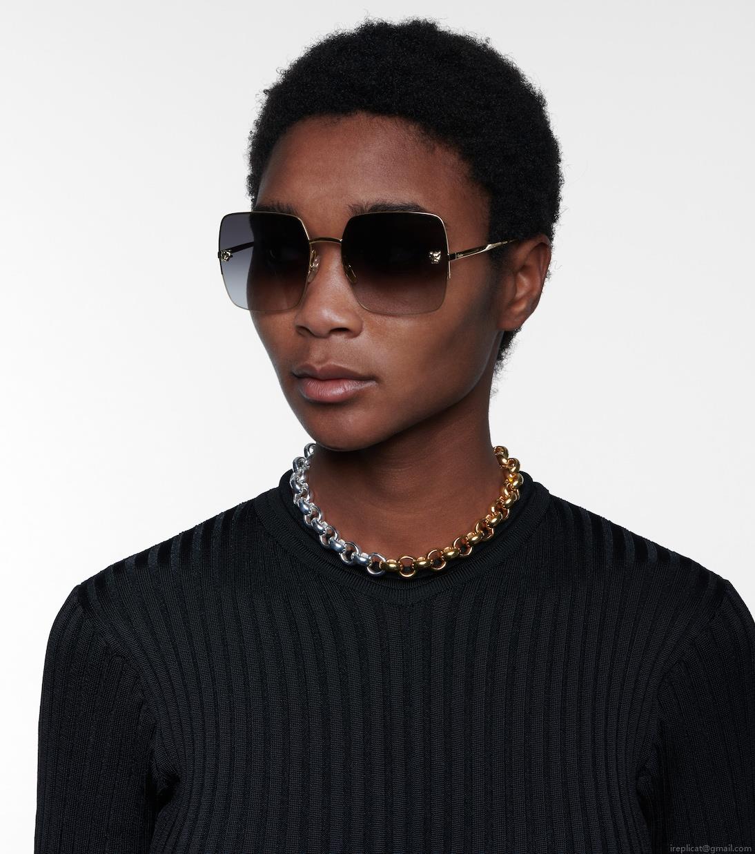 Cartier Eyewear CollectionPanthère de Cartier square sunglasses Cartier Eyewear CollectionPanthère de Cartier square sunglasses