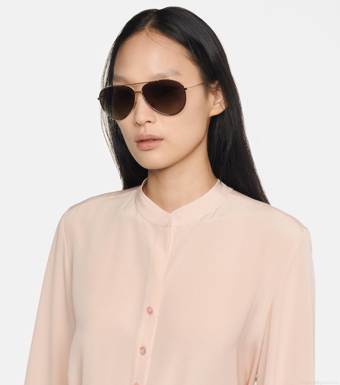 Celine EyewearAviator sunglasses with leather pouch Celine EyewearAviator sunglasses with leather pouch