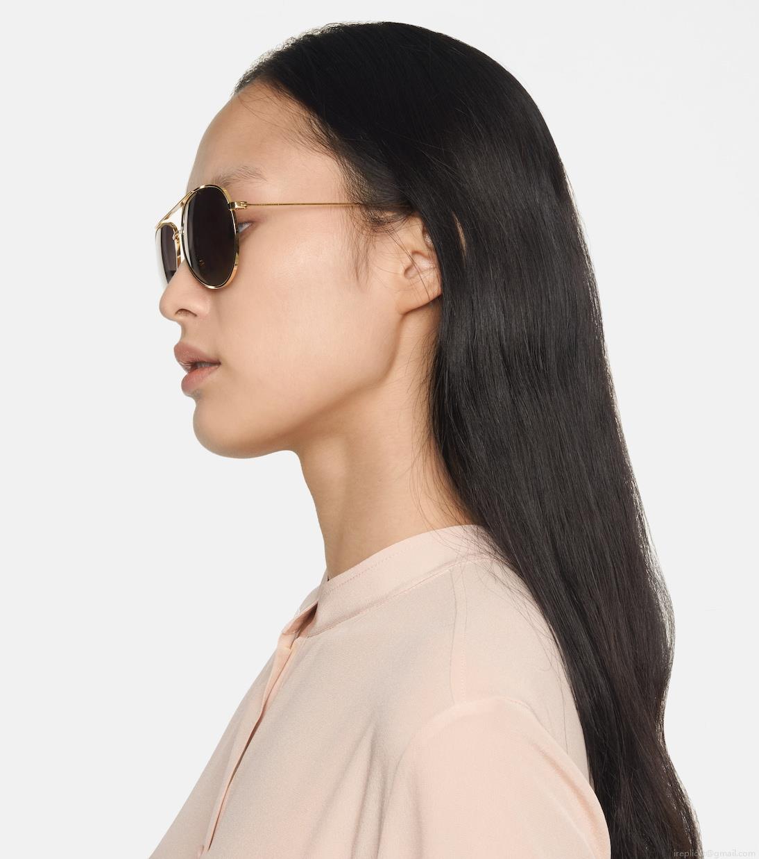 Celine EyewearAviator sunglasses with leather pouch Celine EyewearAviator sunglasses with leather pouch