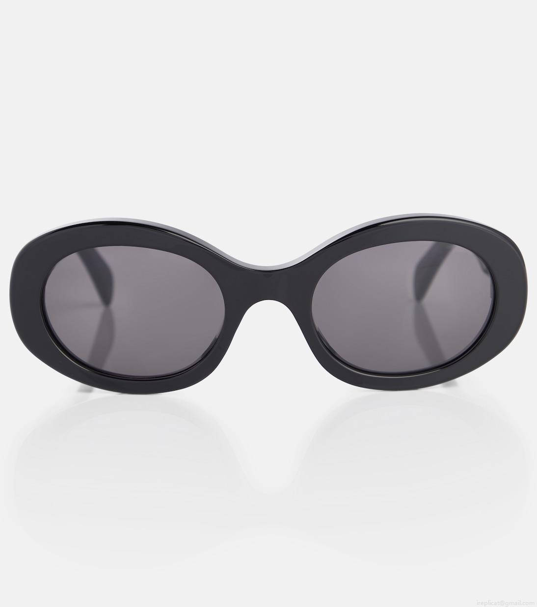 Celine EyewearTriomphe 01 oval sunglasses Celine EyewearTriomphe 01 oval sunglasses