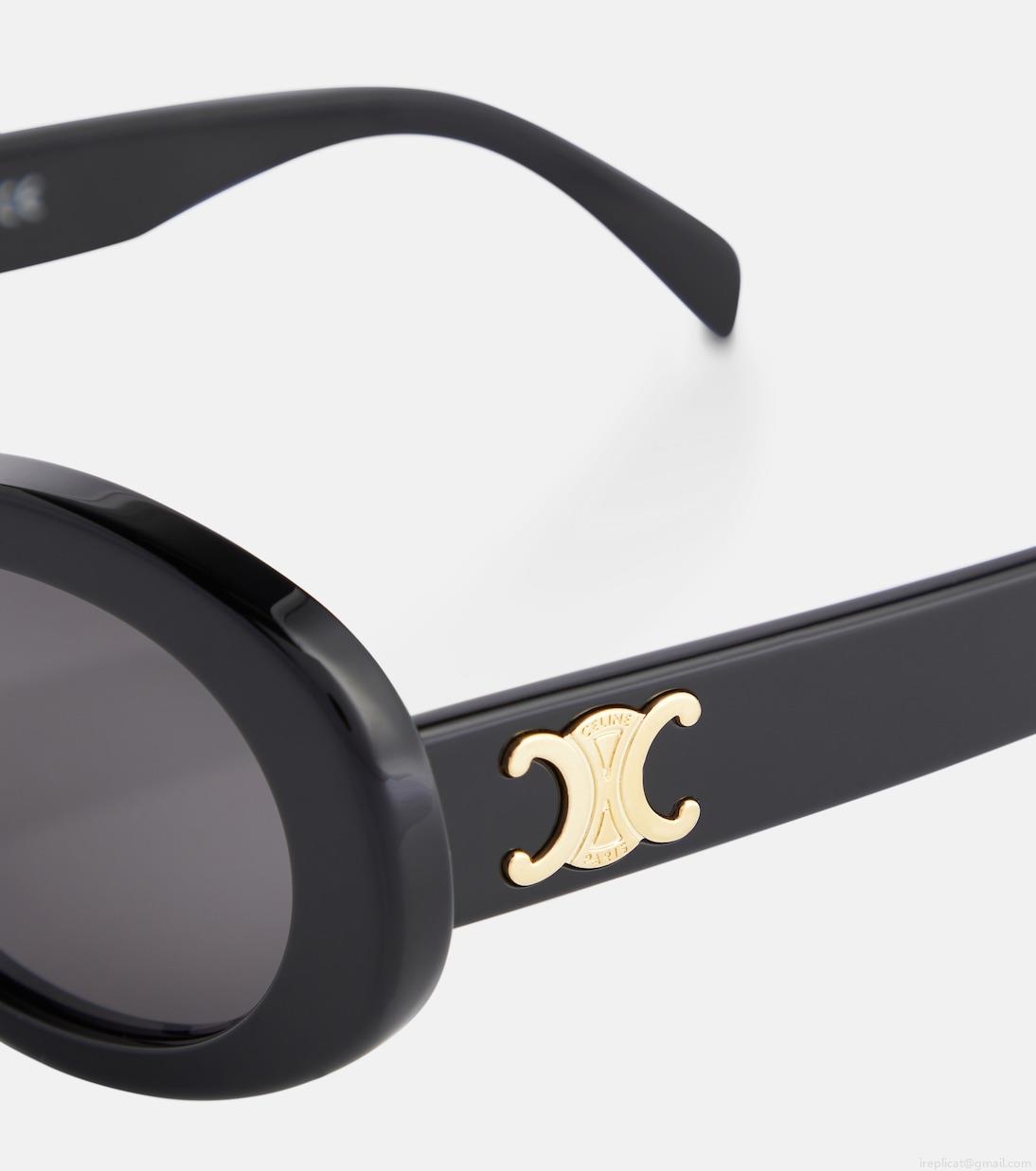 Celine EyewearTriomphe 01 oval sunglasses Celine EyewearTriomphe 01 oval sunglasses
