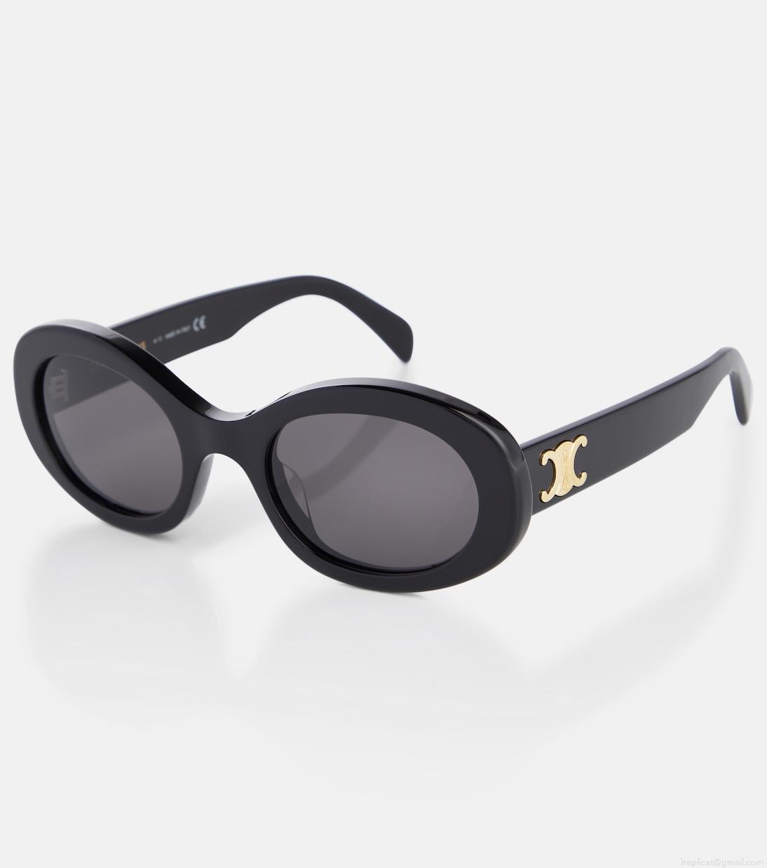 Celine EyewearTriomphe 01 oval sunglasses Celine EyewearTriomphe 01 oval sunglasses